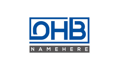 OHB creative three letters logo	