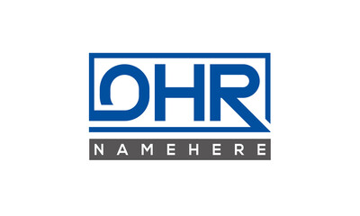 OHR creative three letters logo	