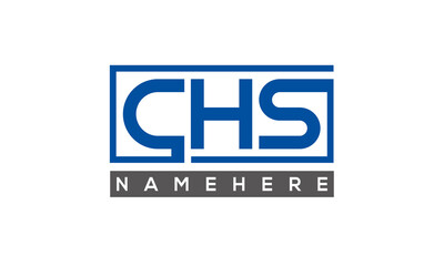 CHS creative three letters logo	