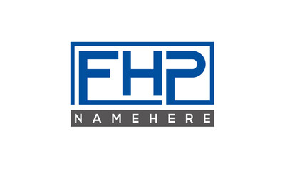 FHP creative three letters logo	