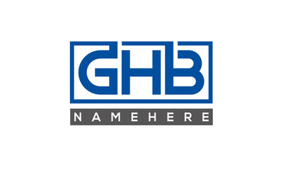GHB creative three letters logo	
