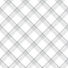 White Diagonal Plaid Tartan textured Seamless Pattern Design