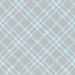 Sky Blue Diagonal Plaid Tartan textured Seamless Pattern Design