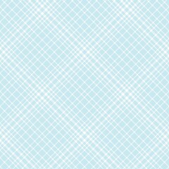 Sky Blue Diagonal Plaid Tartan textured Seamless Pattern Design
