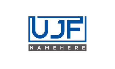 UJF creative three letters logo