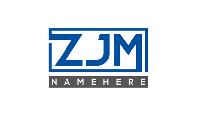 ZJM creative three letters logo