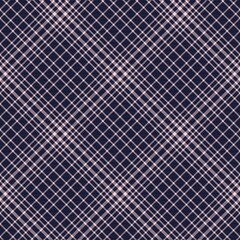 Pink Navy Diagonal Plaid Tartan textured Seamless Pattern Design