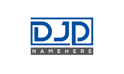 DJD creative three letters logo