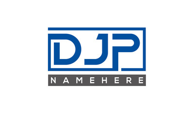 DJP creative three letters logo