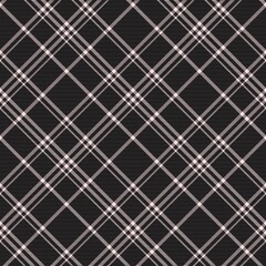 Pink Diagonal Plaid Tartan textured Seamless Pattern Design