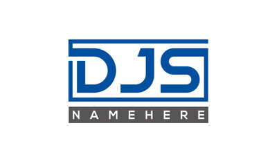 DJS creative three letters logo