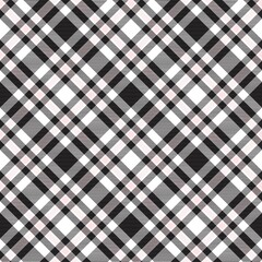 Pink Diagonal Plaid Tartan textured Seamless Pattern Design