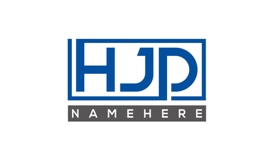 HJD creative three letters logo