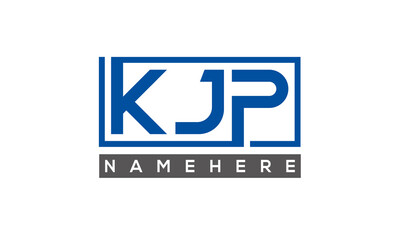 KJP creative three letters logo	