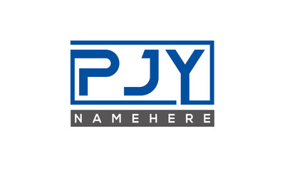 PJY creative three letters logo	