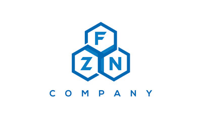 FZN three letters creative polygon hexagon logo