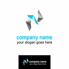 series of triangles arranged into interesting shape Image graphic icon logo design abstract concept vector stock. Can be used as symbols related to business or icon.