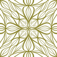 Swirl pattern. Vintage oriental illustration. Geometric design elements. Repeat Motif. Curly decorative print for Wallpaper, fabric, furniture.