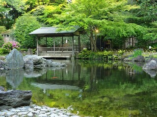 Fototapeta na wymiar 靖国神社内の庭園
