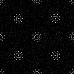 Hand Drawn Snowflakes Christmas Seamless Pattern. Subtle Flying Snow Flakes on chalk snowflakes Background. Awesome chalk handdrawn snow overlay. Actual holiday season decoration.