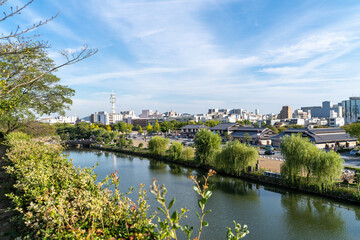 Fototapeta na wymiar 姫路城周辺の景色