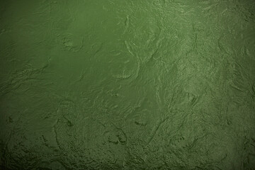 Texture green water in river ,top view.
