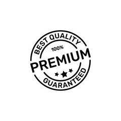 100% premium, best quality, guaranteed, badge label stamp logo design vector