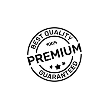100% premium, best quality, guaranteed, badge label stamp logo design vector