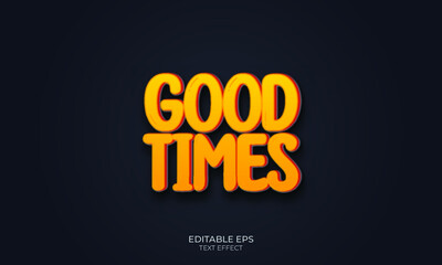 good times text effect