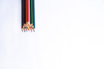 Beautiful colors of pencils.