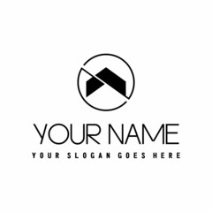 Simple and unique arrow shape in cutting and circular logo image graphic icon design abstract concept vector stock. Can be used as symbol related to plan or up.