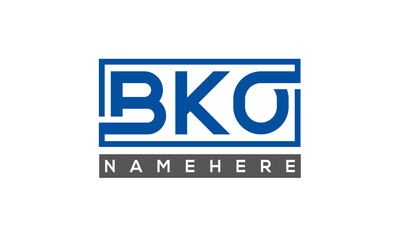 BKO creative three letters logo