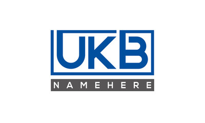 UKB creative three letters logo	
