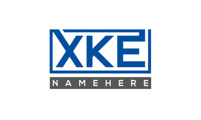 XKE creative three letters logo	