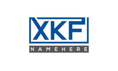 XKF creative three letters logo	