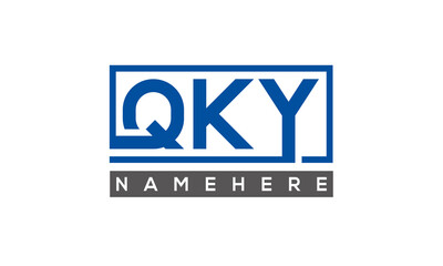 QKY creative three letters logo	