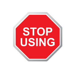 stop using sign design element
