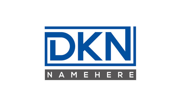 DKN creative three letters logo	