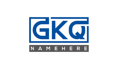 GKQ creative three letters logo	