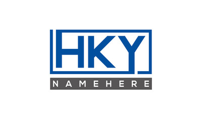 HKY creative three letters logo	