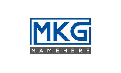 MKG creative three letters logo	