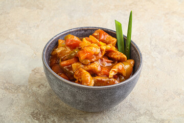 Meat goulash with vegetables