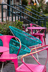 chairs in the garden