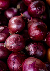 Beautiful picture of fresh red onions