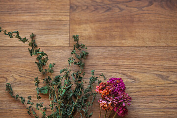 Dry Flowers styled stock