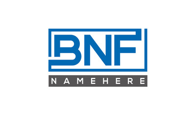 BNF creative three letters logo	