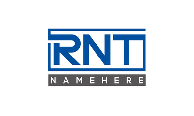 RNT creative three letters logo	