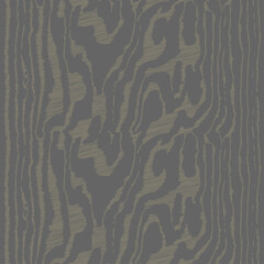 Brown wooden surface with fibre and grain. Natural lines wood, hand draw hatching texture, seamless tree striped background. Vector illustration