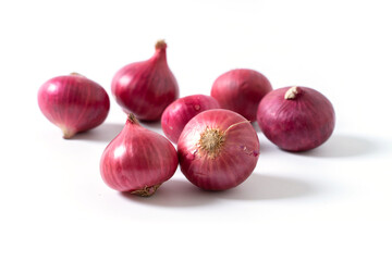 red onion isolated on white