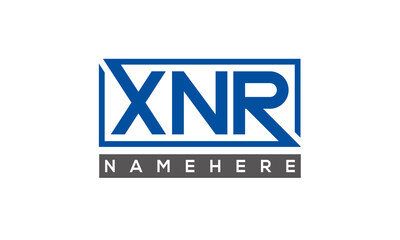 XNR creative three letters logo	